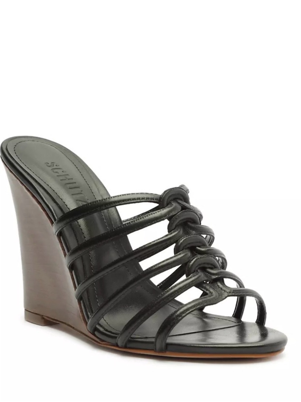 SCHUTZ Black Octavia Wedge Heels